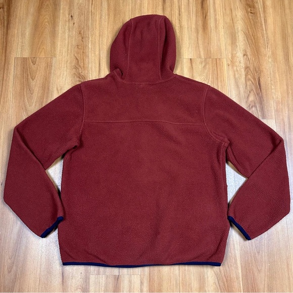 The North Face Men's Rust and Navy Fleece Hoodie Long Sleeve Size S - Picture 3 of 11